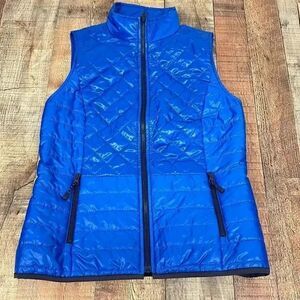 Talbots Primaloft Quilted Puffer Blue Vest w/ Pockets Women’s Sz XS